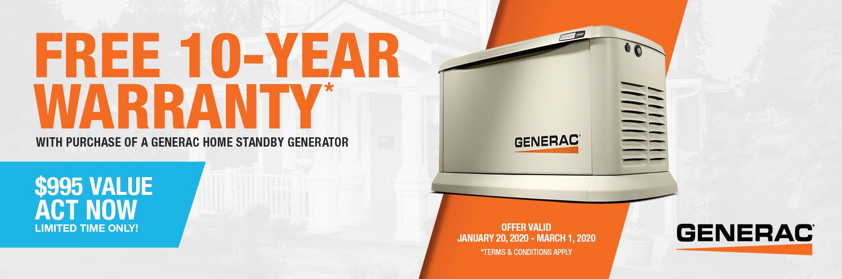 Homestandby Generator Deal | Warranty Offer | Generac Dealer | Morrow, OH